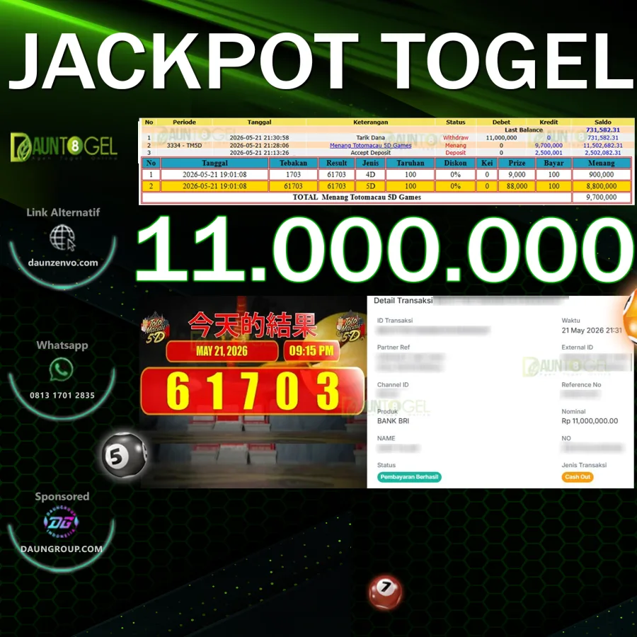 JACKPOT TOTO MACAU
