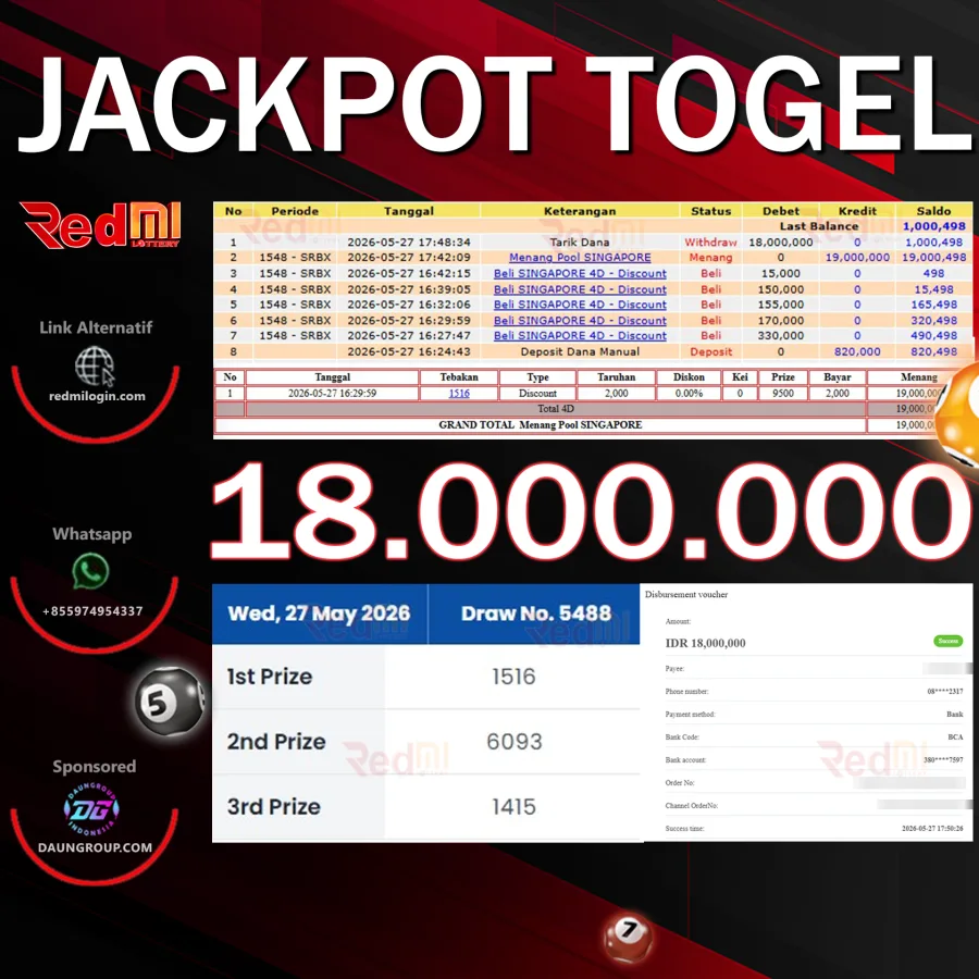 JACKPOT TOGEL SINGAPORE