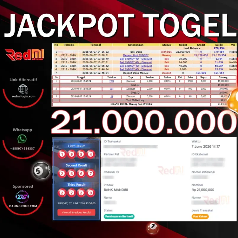 JACKPOT SYDNEY LOTTO